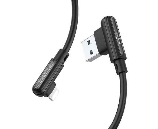 Дата кабель Borofone BX58 Lucky USB to Lightning (1m) Черный