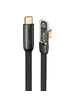 Дата кабель USAMS US-SJ587 Type-C to Type-C PD 100W Right-angle (2m) Black