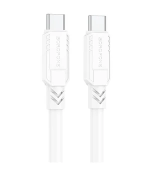 Дата кабель Borofone BX81 Type-C to Type-C 60W (1m) Білий
