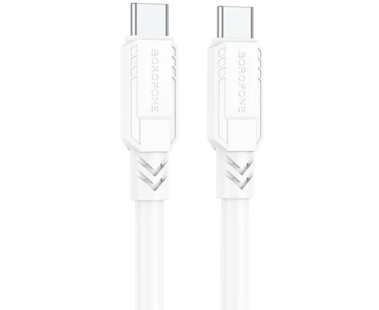 Дата кабель Borofone BX81 Type-C to Type-C 60W (1m) Білий