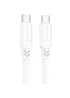 Дата кабель Borofone BX81 Type-C to Type-C 60W (1m) Білий