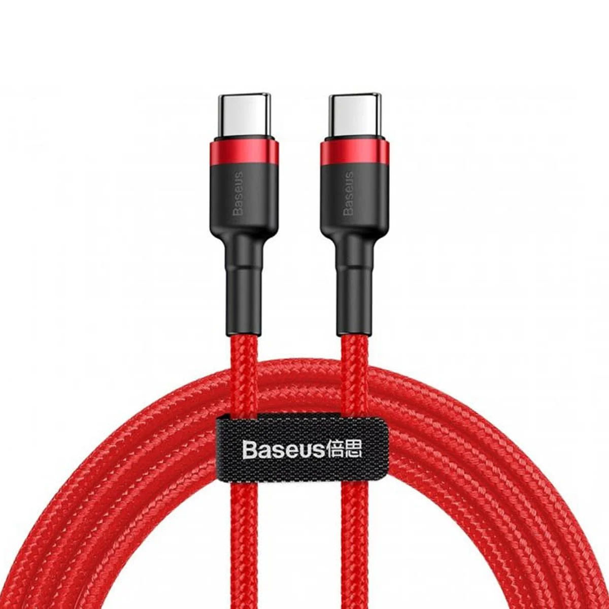 Дата кабель Baseus Cafule Type-C to Type-C Cable PD 2.0 60W (2m) (CATKLF-H) Червоний