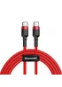 Дата кабель Baseus Cafule Type-C to Type-C Cable PD 2.0 60W (2m) (CATKLF-H) Красный