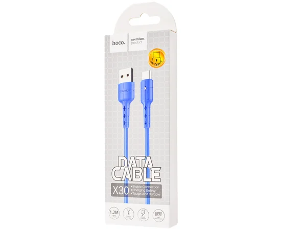 Дата кабель Hoco X30 Star Type-C Cable 2A (1.2m) Синий
