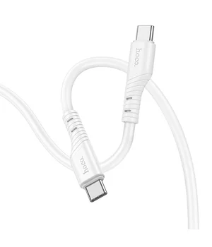 Дата кабель Hoco X97 Crystal color Type-C to Type-C 60W (1m) White