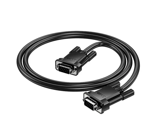 Дата кабель Hoco US11 VGA male to VGA male HD (1m) Black