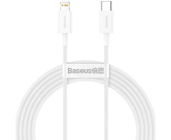 Дата кабель Baseus Superior Series Fast Charging Type-C to Lightning PD 20W (2m) (CATLYS-C) Белый
