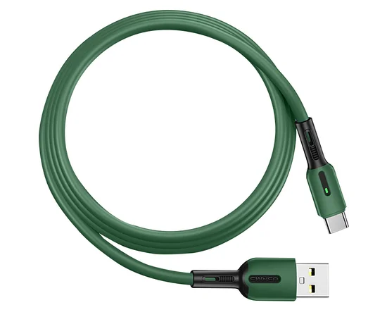 Дата кабель Usams US-SJ433 U51 Silicone USB to Type-C (1m) Зеленый
