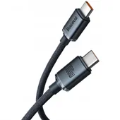 Дата кабель Baseus Crystal Shine Series Type-C to Type-C 100W (1.2m) (CAJY00060) Black