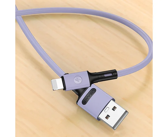 Дата кабель USAMS US-SJ434 U52 USB to Lightning (1m) Фиолетовый