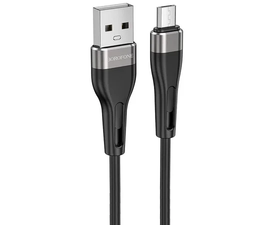 Дата кабель Borofone BX46 Rush USB to MicroUSB (1m) Черный