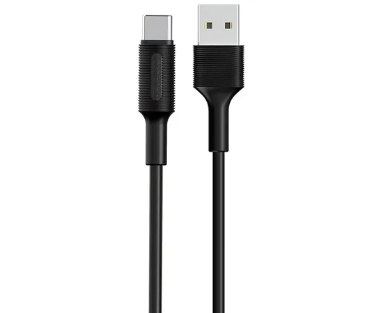 Дата кабель Borofone BX1 EzSync USB to Type-C (1m) Черный