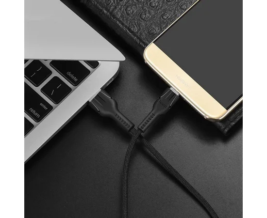 Дата кабель Hoco U31 "Benay" USB to Lightning (1m) Черный