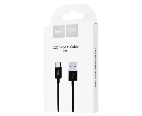 Дата кабель Hoco X23 Skilled Type-C Cable (1m) Черный