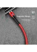 Дата кабель USAMS US-SJ336 U29 Magnetic USB to Lightning (2m) Красный