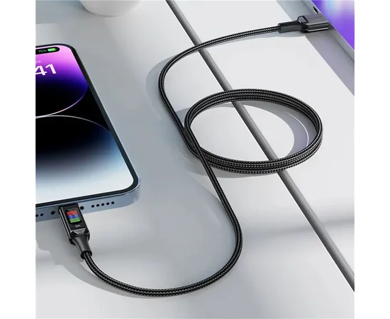 Дата кабель Acefast C7-04 USB-A to USB-C zinc alloy Black