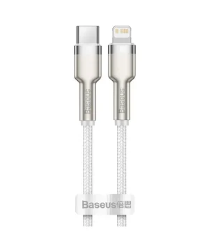 Дата кабель Baseus Cafule Series Metal Type-C to Lightning PD 20W (2m) Білий