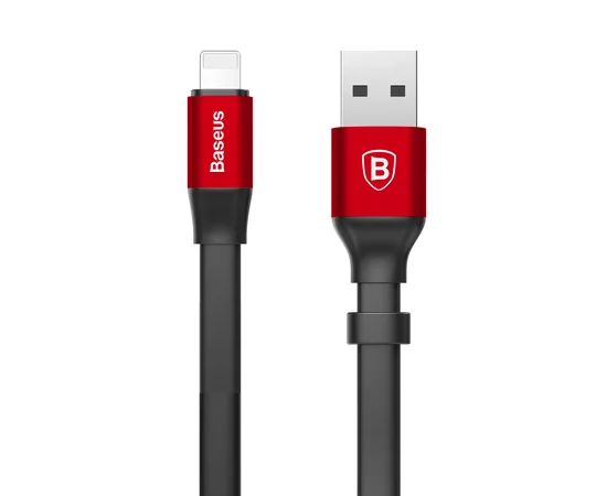 Дата кабель Baseus Nimble Portable USB to Lightning (23см) (CALMBJ-B01) Черный / Красный