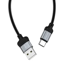 Дата кабель Borofone BX28 Dignity USB to Type-C (1m) Metal gray