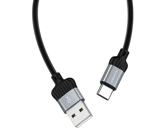 Дата кабель Borofone BX28 Dignity USB to Type-C (1m) Metal gray