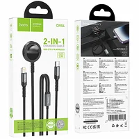 Дата кабель Hoco CW54 2in1 Type-C to iWatch/Lightning 2.5W (1.2m) Black