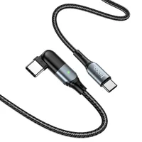 Дата кабель Hoco U100 "Orbit" Type-C to Type-C 100W (1.5m) Черный