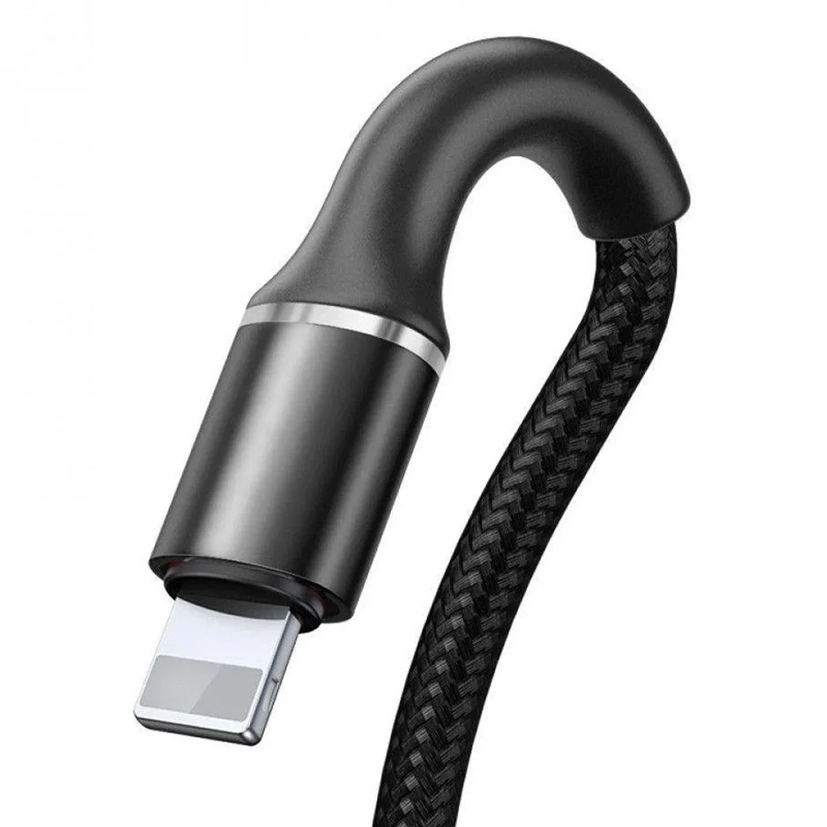 Дата кабель Baseus Halo Data Lightning 2.4A (0.5m) Black