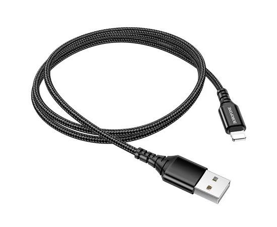 Дата кабель Borofone BX54 Ultra bright USB to Lightning (1m) Черный