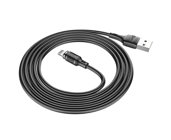 Дата кабель Hoco X52 "Sereno magnetic" USB to Lightning (1m) Черный