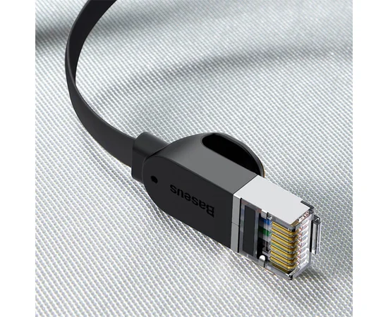 Кабель Baseus High Speed CAT6 Gigabit Ethernet Cable (Flat Cable) 12m Cluster (B00133205111-00) Black