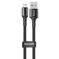 Дата кабель Baseus Halo Data Lightning 2.4A (0.5m) Black