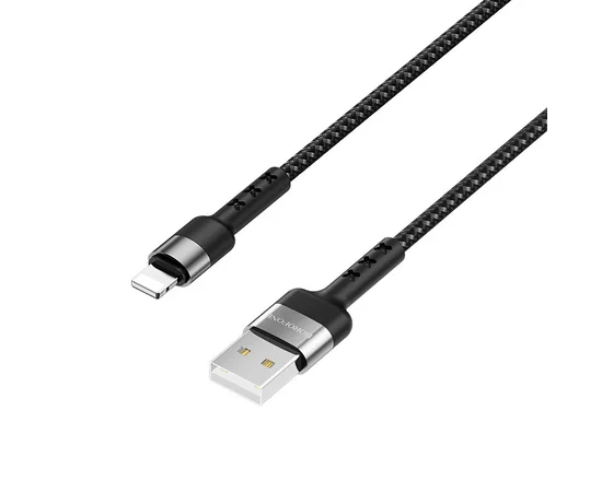 Дата кабель Borofone BX34 Advantage USB to Lightning (1m) Черный