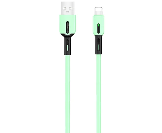 Дата кабель Usams US-SJ431 U51 Silicone USB to Lightning (1m) Мятный