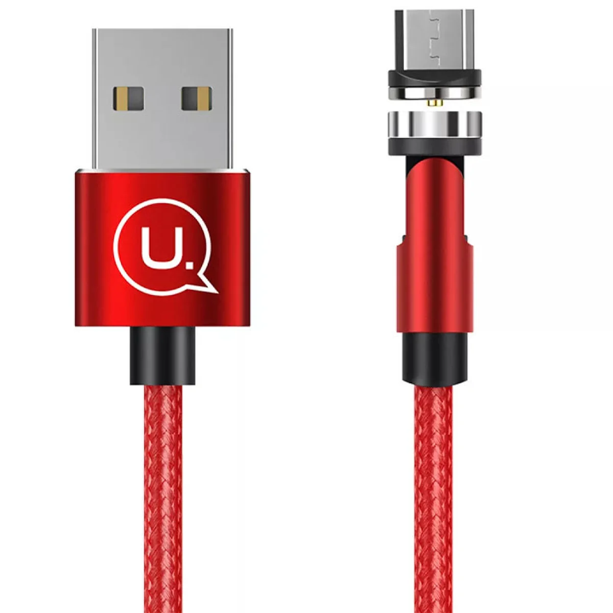 Дата кабель USAMS US-SJ473 U59 Type-C Rotatable Magnetic (1m) Красный