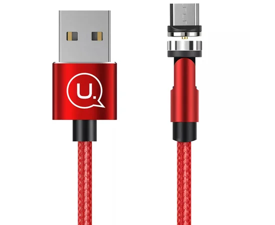 Дата кабель USAMS US-SJ473 U59 Type-C Rotatable Magnetic (1m) Красный