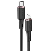 Дата кабель Acefast MFI C2-01 USB-C to Lightning zinc alloy silicone (1m) Black