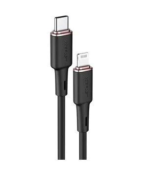 Дата кабель Acefast MFI C2-01 USB-C to Lightning zinc alloy silicone (1m) Black