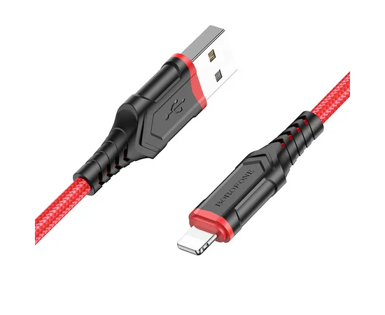 Дата кабель Borofone BX67 USB to Lightning (1m) Красный