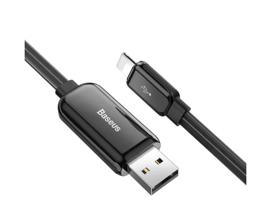 Дата кабель Baseus Glowing Data Lightning Cable (1m) Черный