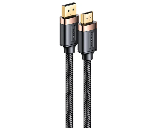 Дата кабель Usams US-SJ530 U74 4K HD DP To HDMI (2m) Черный
