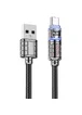 Дата кабель Hoco U122 Lantern Transparent Discovery Edition USB to Type-C Black