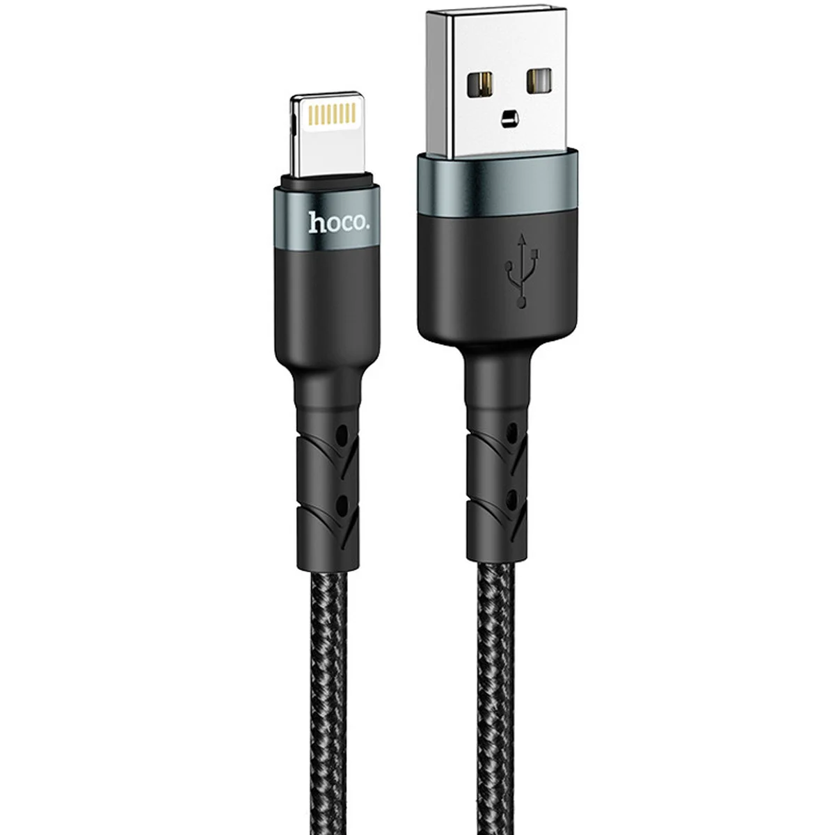 Дата кабель Hoco DU46 Charging USB to Lightning (1m) Черный