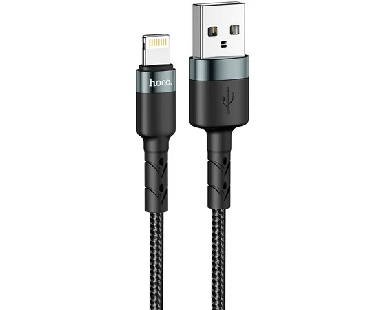 Дата кабель Hoco DU46 Charging USB to Lightning (1m) Черный