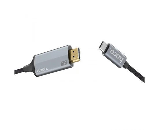 Переходник Hoco UA13 Type-C to HDMI (1.8М) Черный
