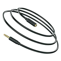 Аудио кабель Borofone BL12 3.5 audio extension cable Male to Female (1m) Черный