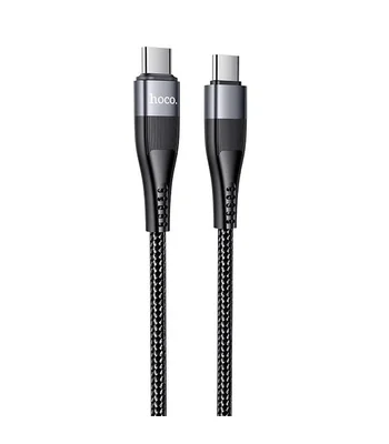 Дата кабель Hoco U99 "Vortex" Type-C to Type-C 100W (2m) Черный