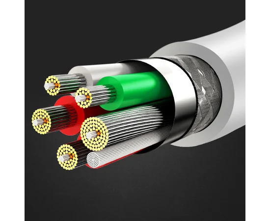 Дата кабель Hoco X23 Skilled Type-C to Type-C (3A/1М) Белый