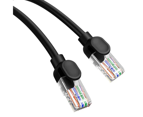 Кабель Baseus High Speed CAT5 Gigabit Ethernet Cable (Round Cable) 1m Cluster (B00133206111-01) Black