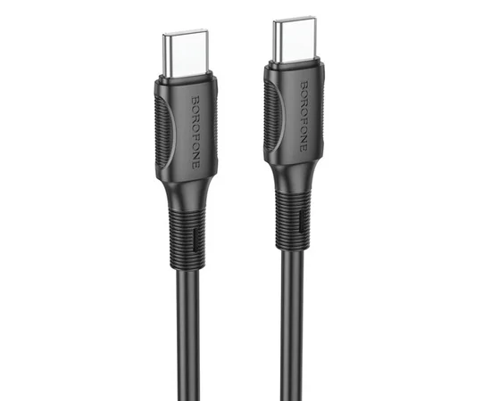 Дата кабель Borofone BX80 Type-C to Type-C 60W (1m) Черный