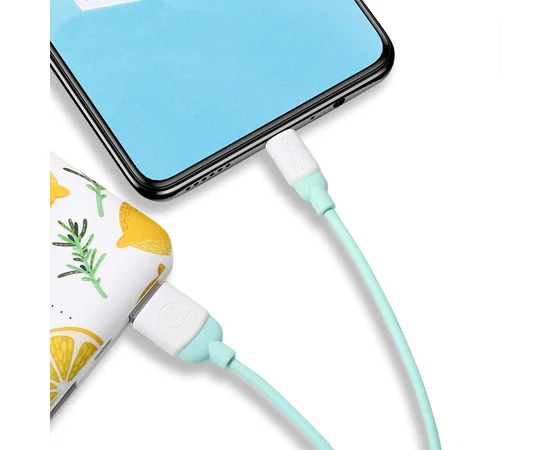 Дата кабель USAMS US-SJ247 Ice-cream series USB to MicroUSB (1m) Синий